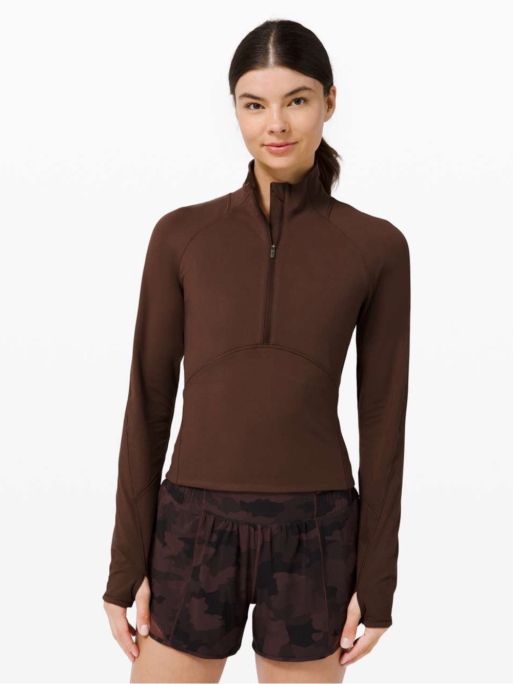 Lululemon Always Alert 1/2 Zip
In Brown Earth